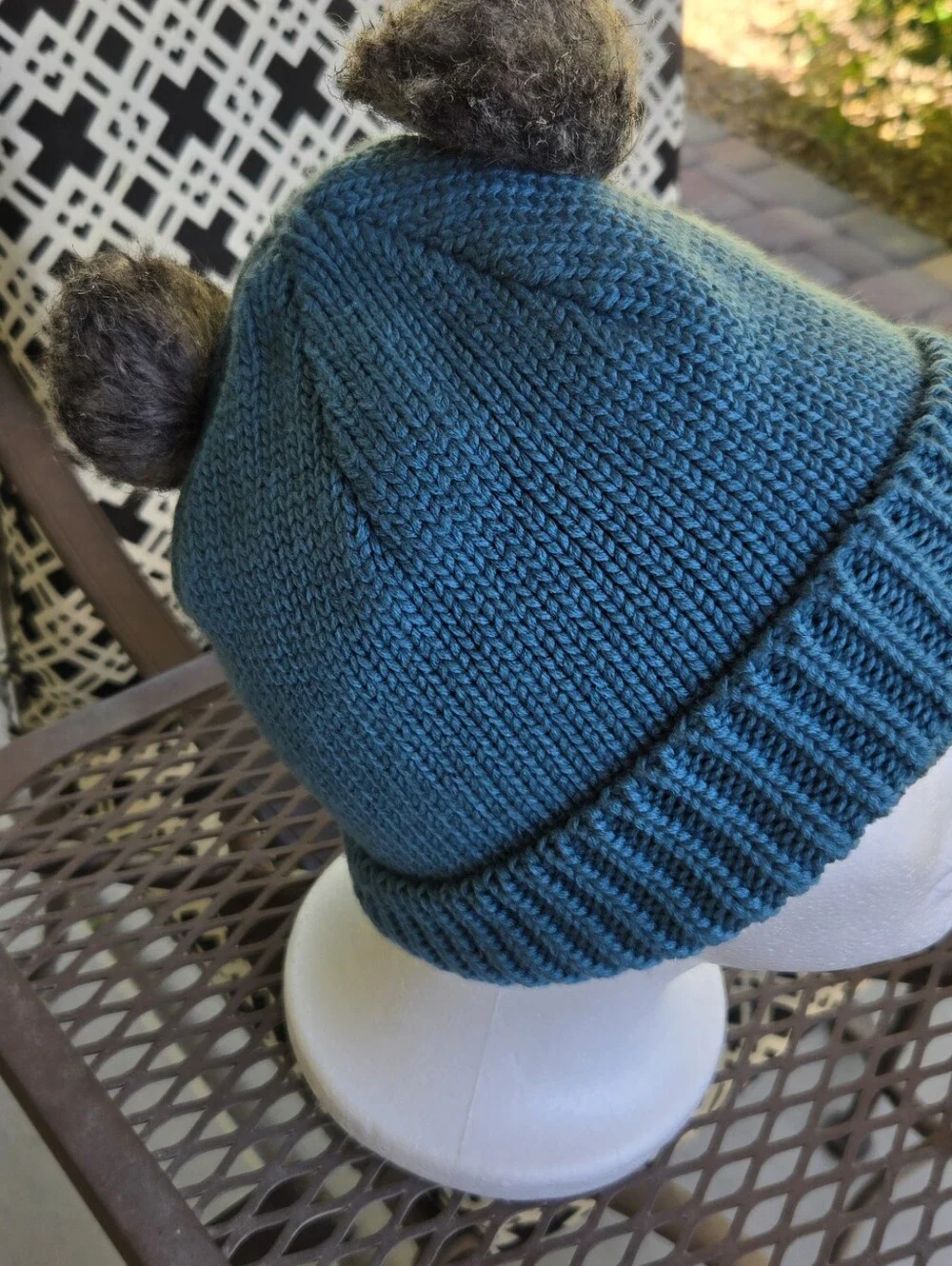 Columbia Kids Teal Knit Pom Beanie - Columbia - Picture 3 of 9